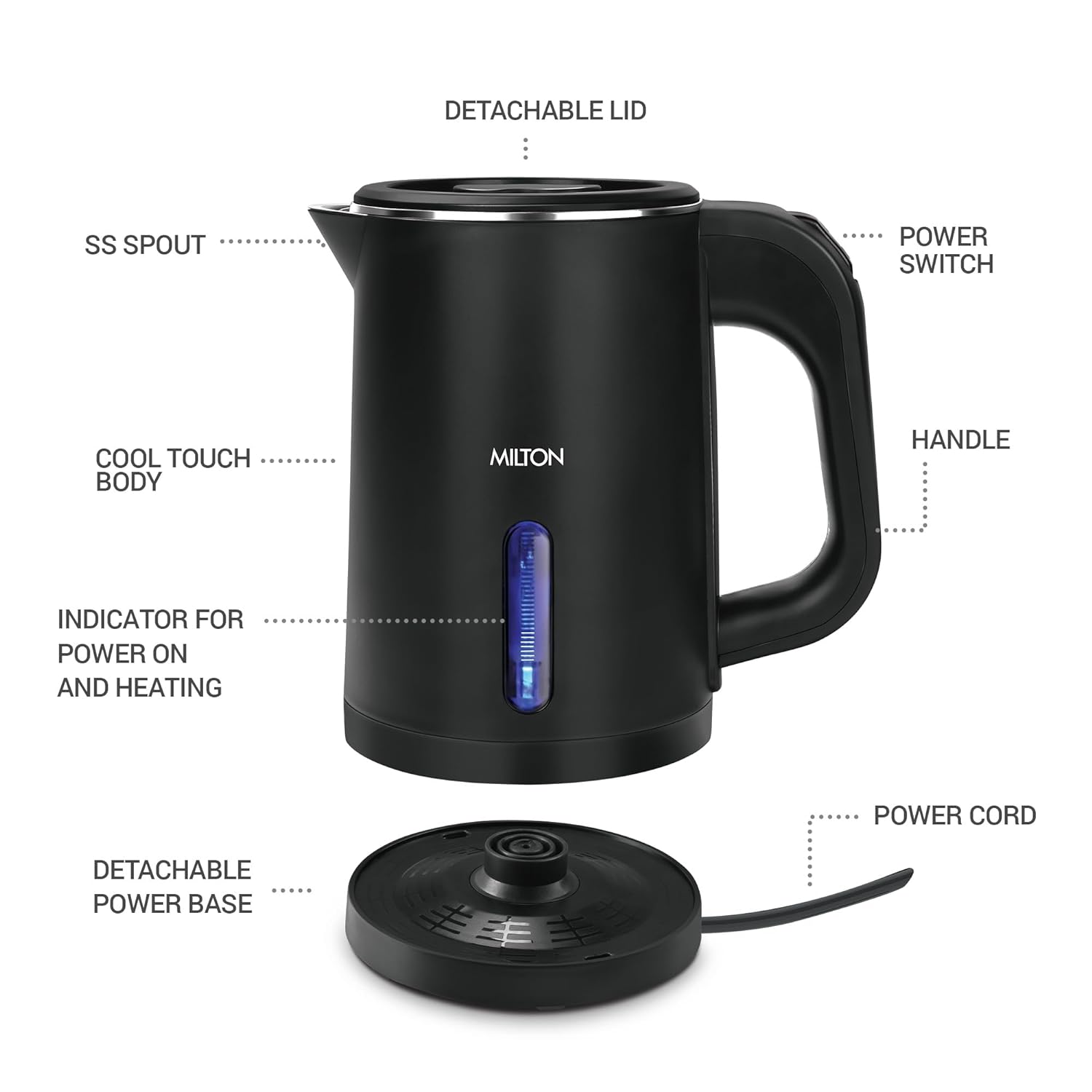 Companion Double Wall Electric Water Kettle Features