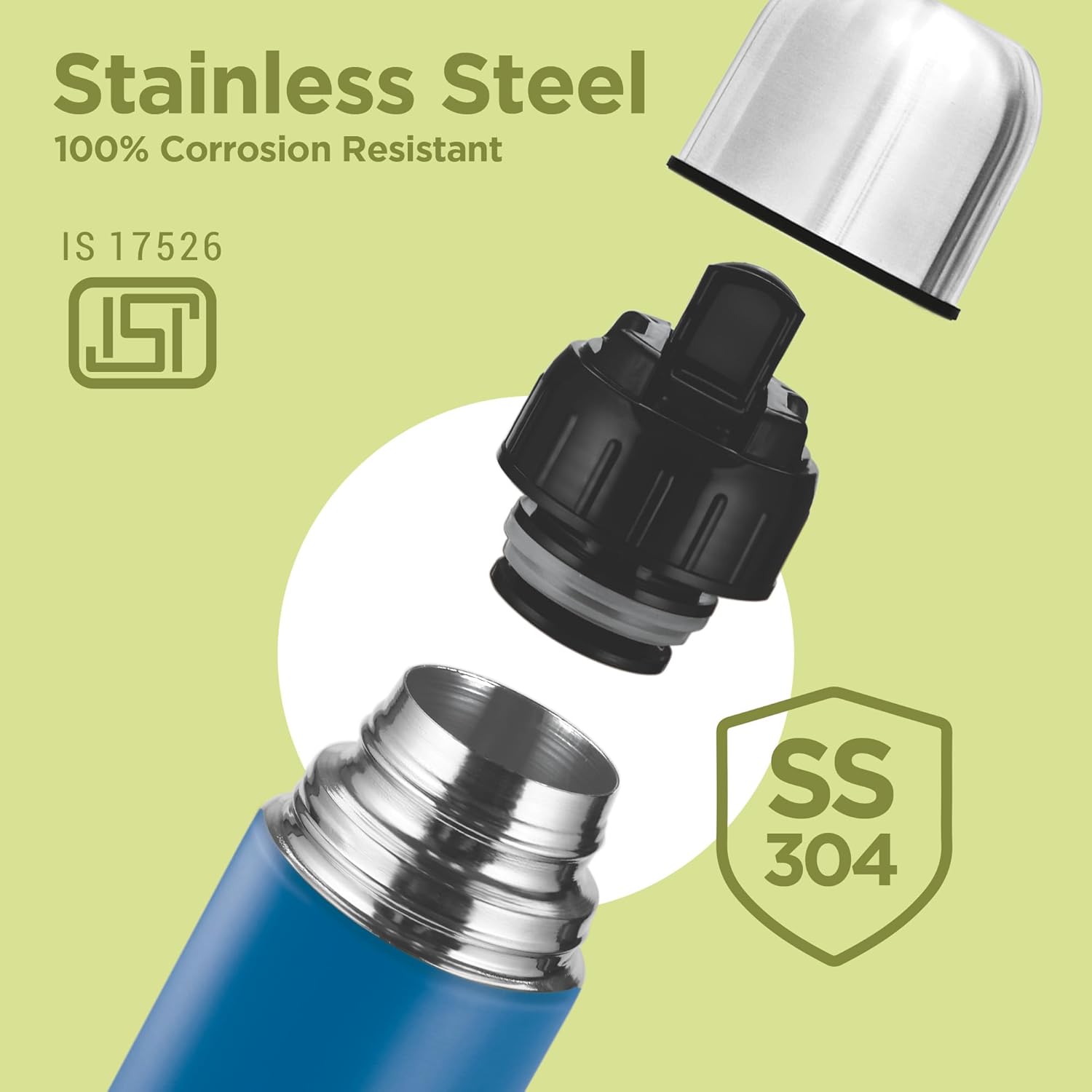 Personalized Eco-Flip Thermosteel Thermos Flask (Milton)