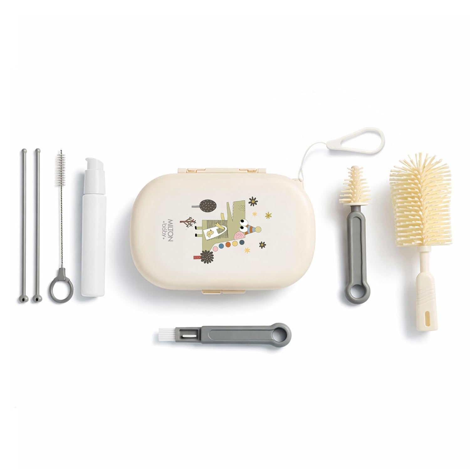 5-In-1 Travel Bottle Cleaner Kit For Baby (Milton)