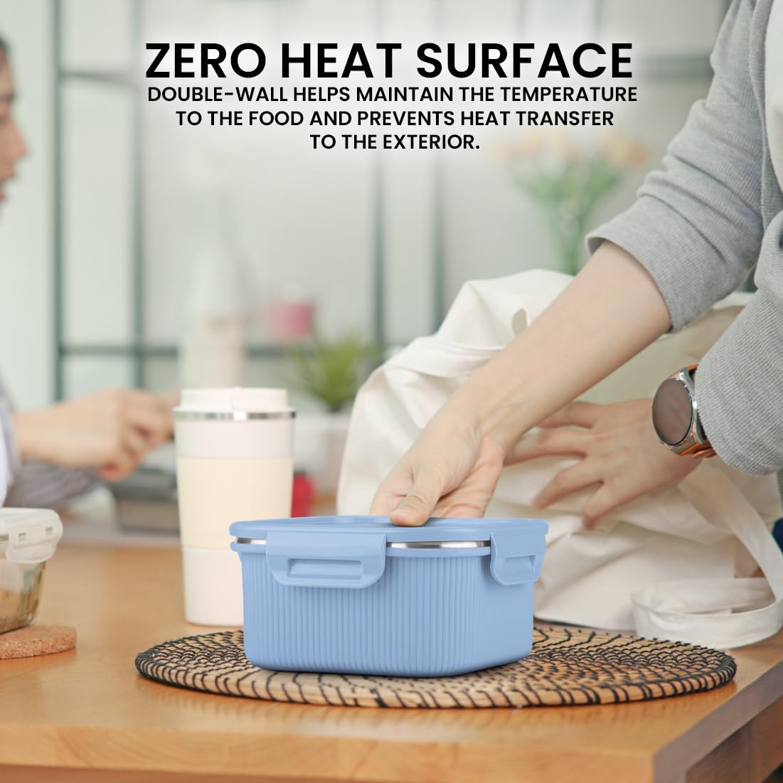 Personalized Cool Touch - Square Container (Milton)