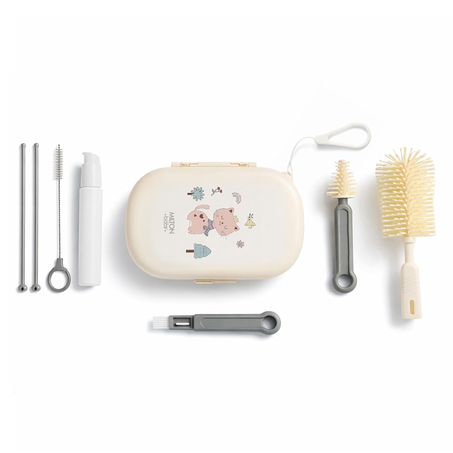 5-In-1 Travel Bottle Cleaner Kit For Baby (Milton)
