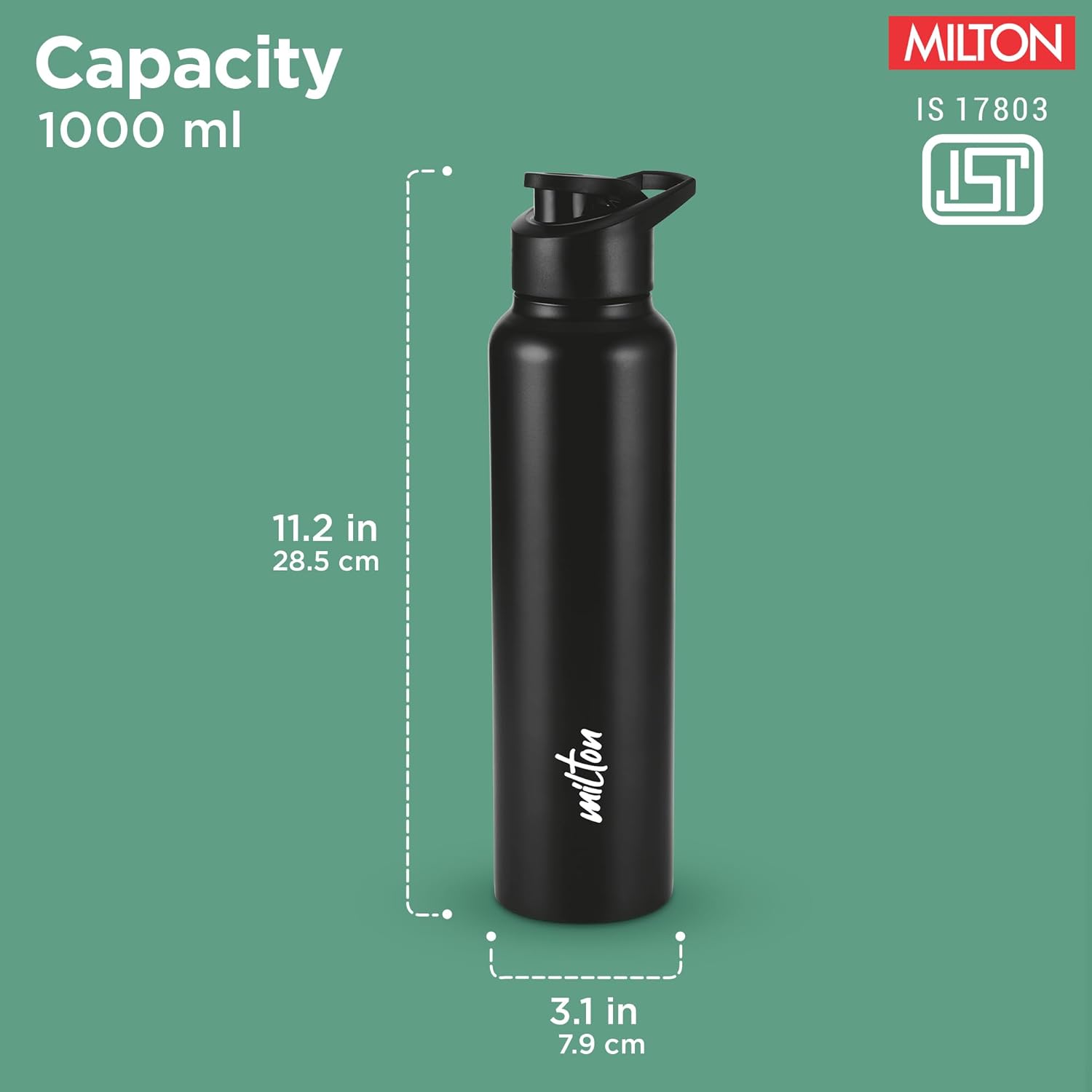 Personalized Torino Stainless Steel Water Bottle (Milton)