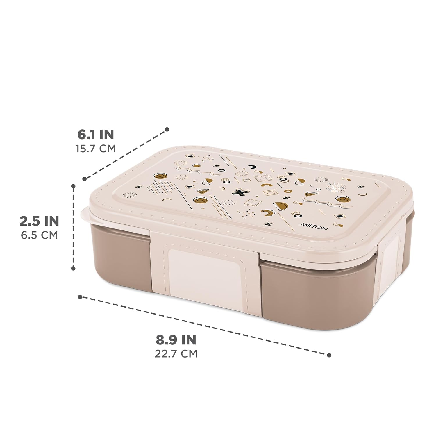 Bravo 3 Steel Thermoware Lunchbox (Milton)