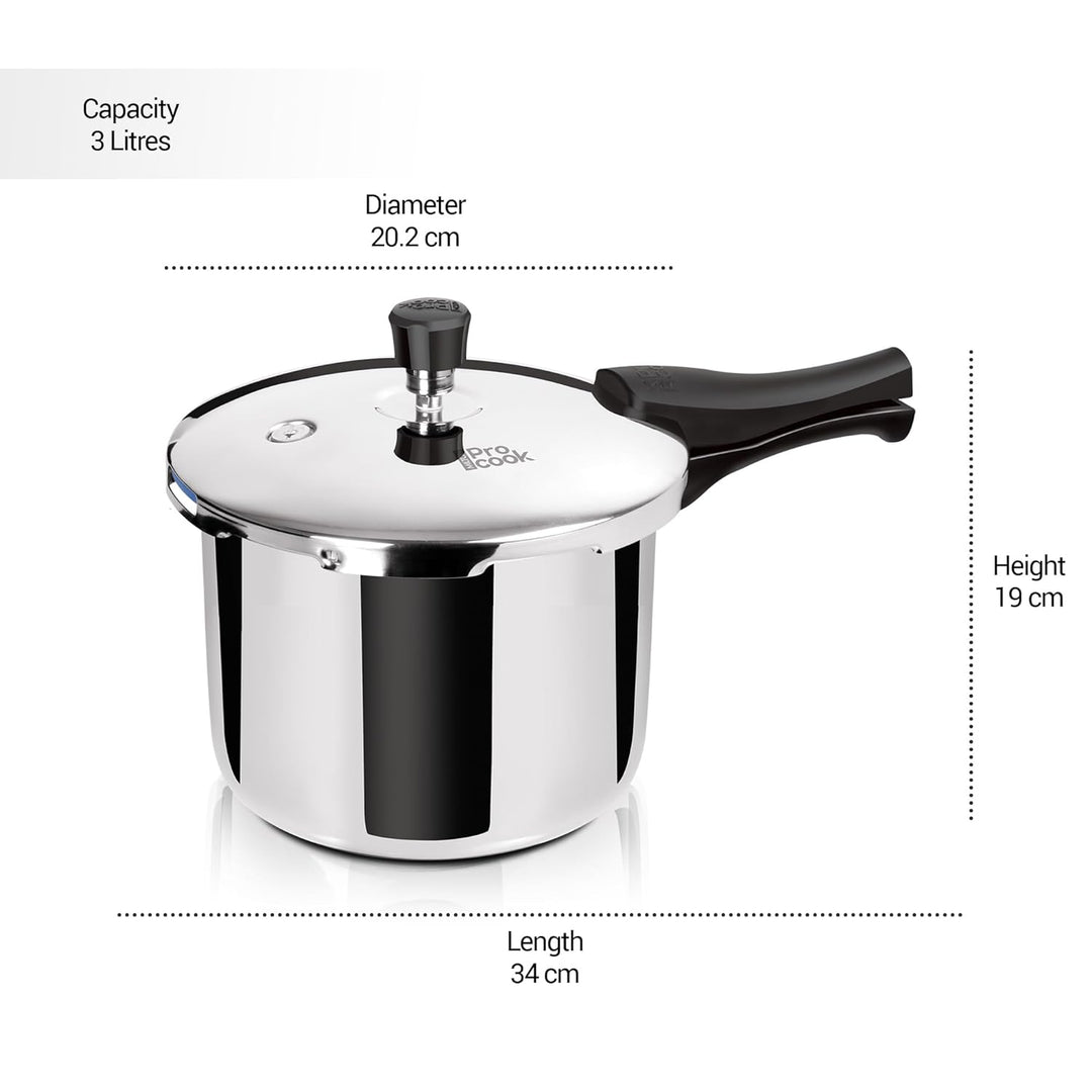 Triply Stainless Steel Pressure Cooker Outer Lid
