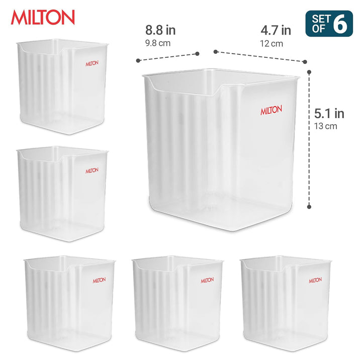 Cryo Fridge Storage Containers for Door – Set of 6 (Milton)
