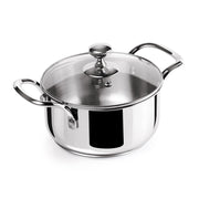 Milton ProCook Tri Ply Stainless Steel Casserole With Lid Sandwich Bottom