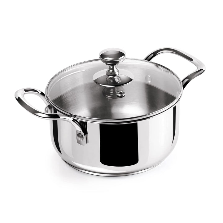 Tri Ply Stainless Steel Casserole With Lid Sandwich Bottom