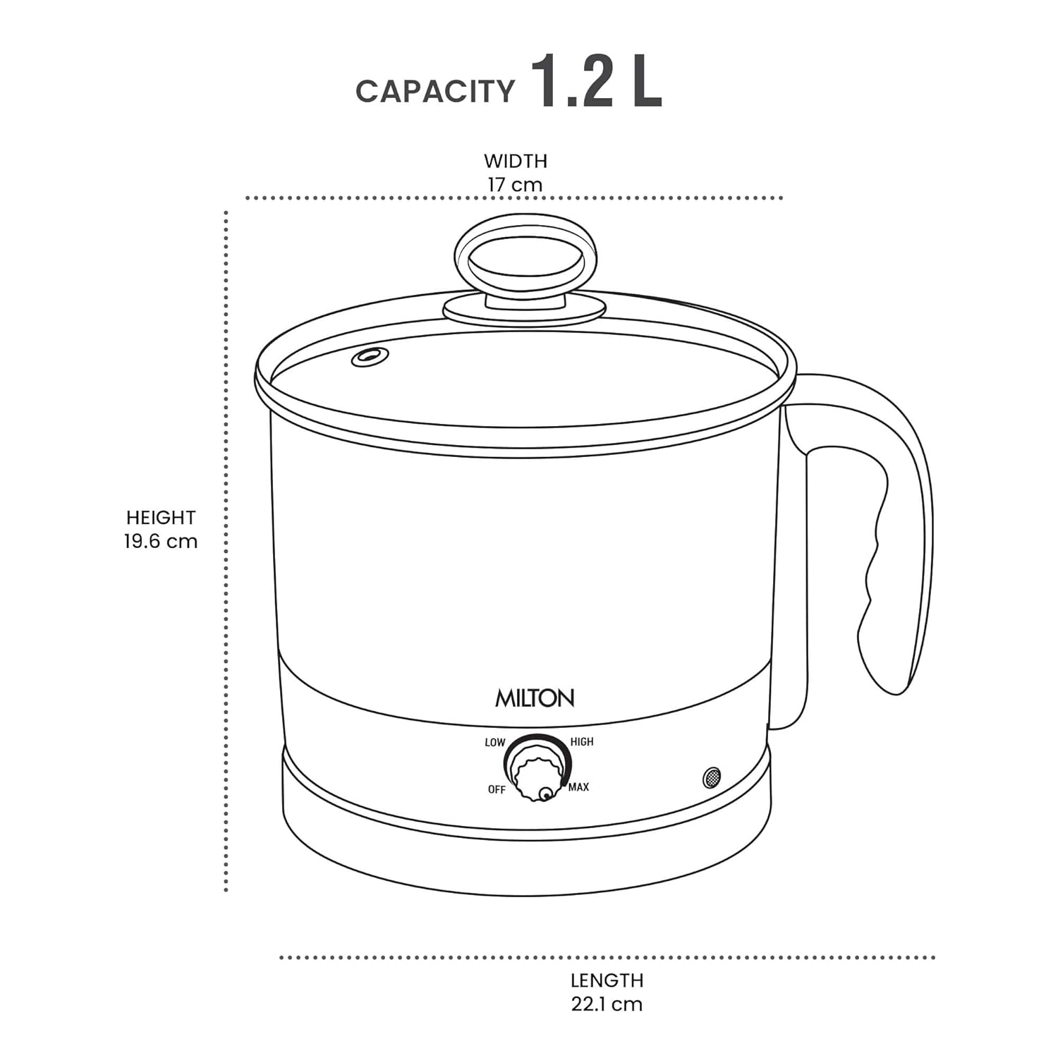 Go Electro 1.2 L Cooker (Milton)