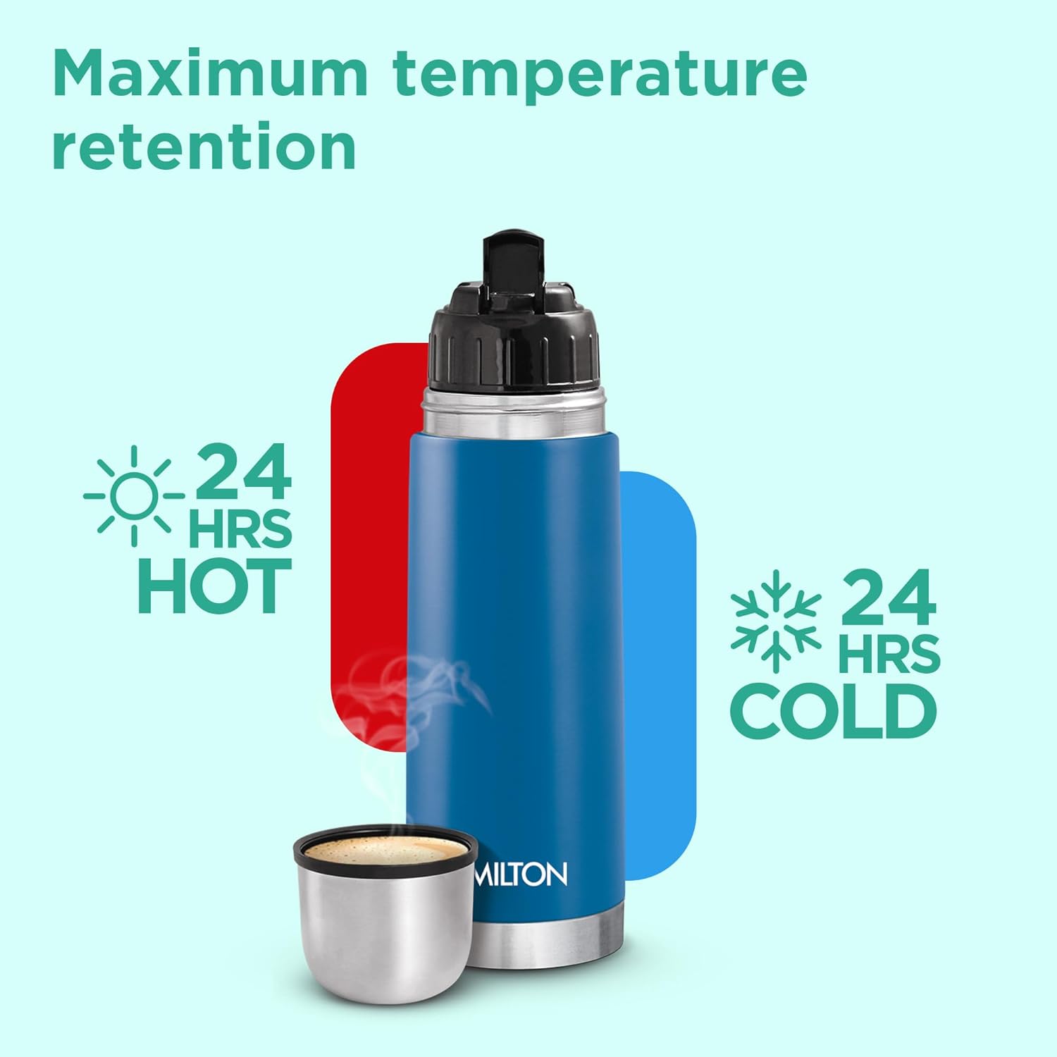 Personalized Eco-Flip Thermosteel Thermos Flask (Milton)