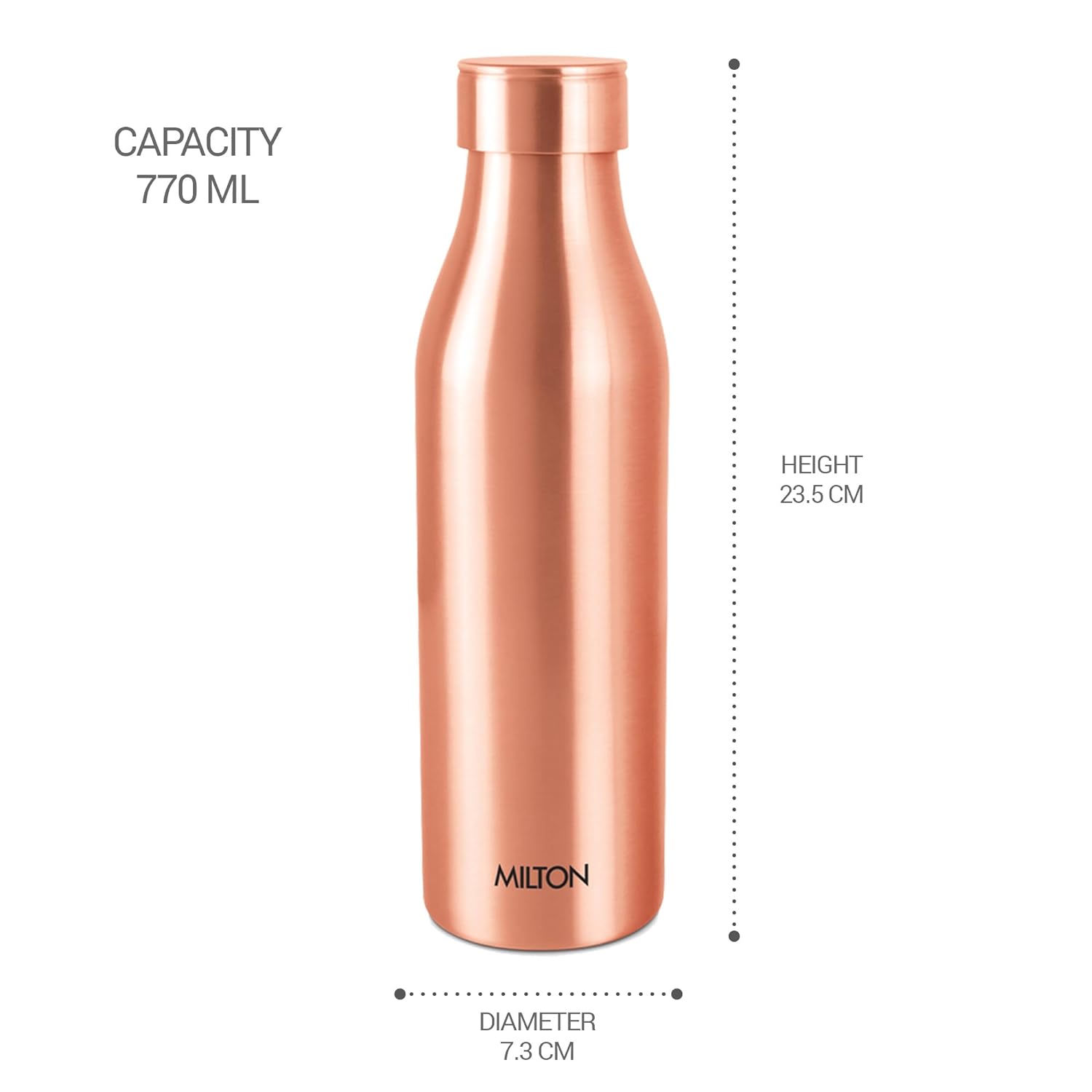 Buy Copper Charge 1L Water Bottle Online in India - Milton