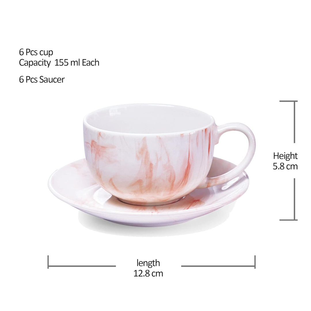 Marble Cup And Saucer