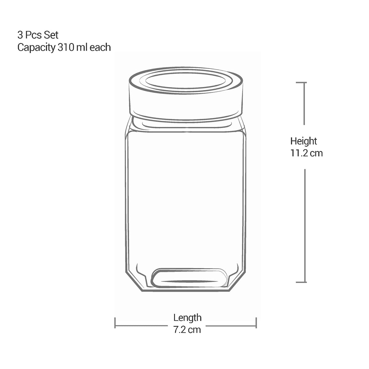 { 310 ml | 6 Pcs Set }