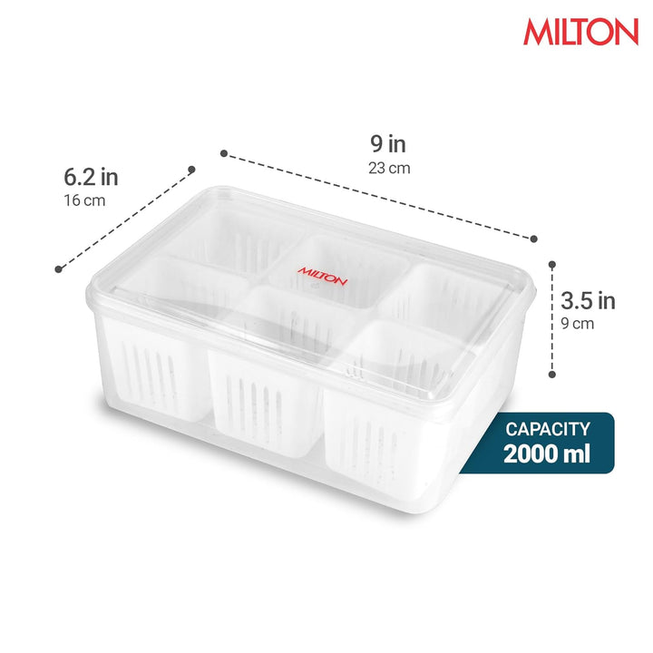 6 Grid Fridge Storage Containers (Milton)