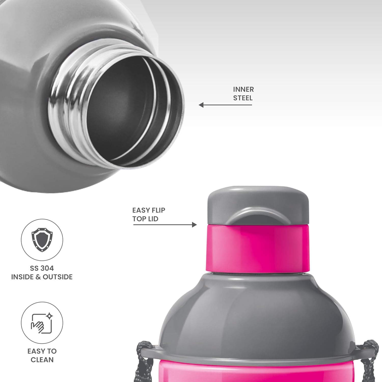 Steel Barbie Kids Sipper Bottle (Milton) - CL Sale