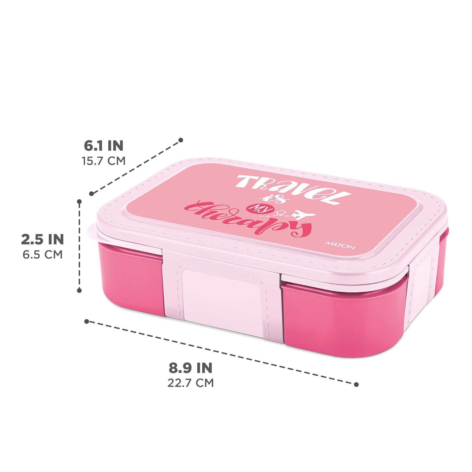 Bravo 3 Steel Thermoware Lunchbox (Milton)