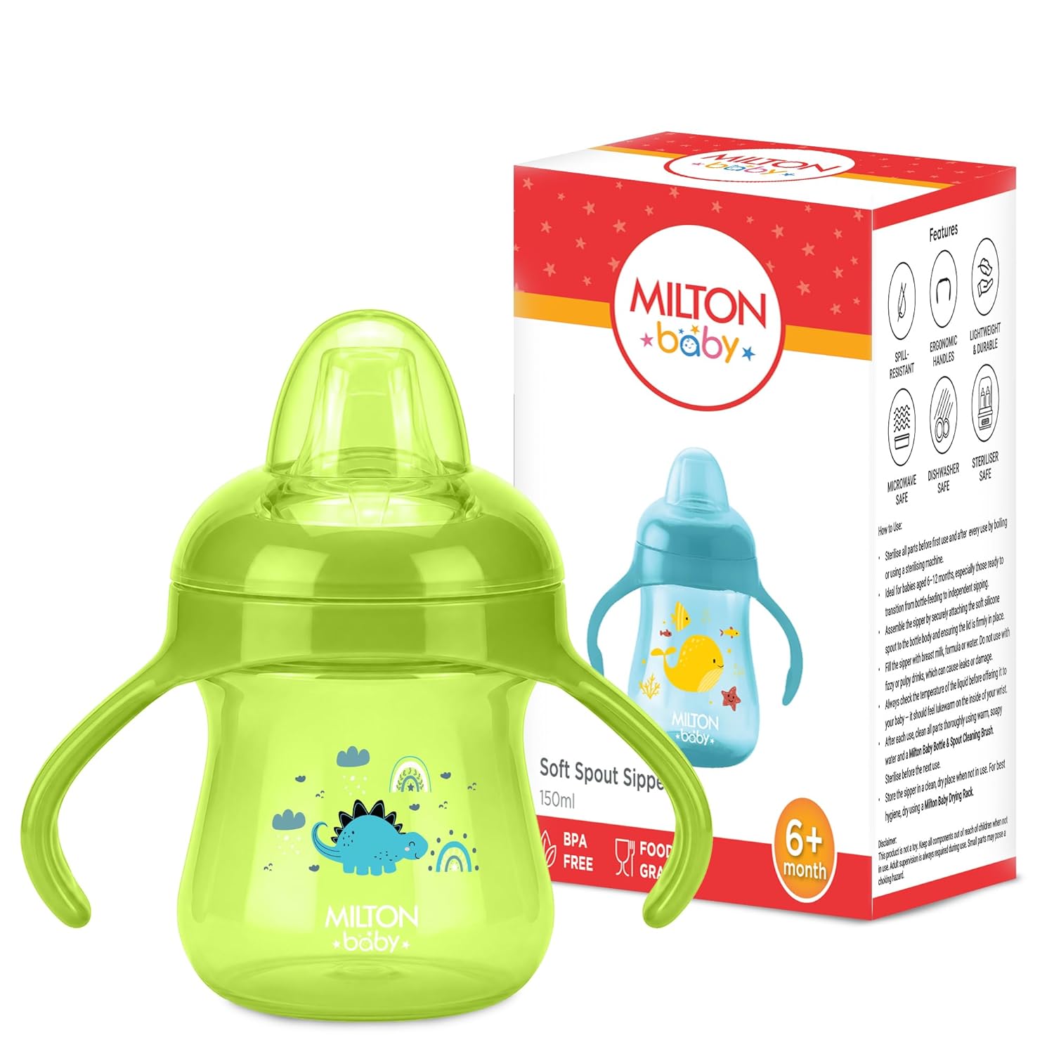 Training Soft Spout Sippy Cup for Baby (Milton)