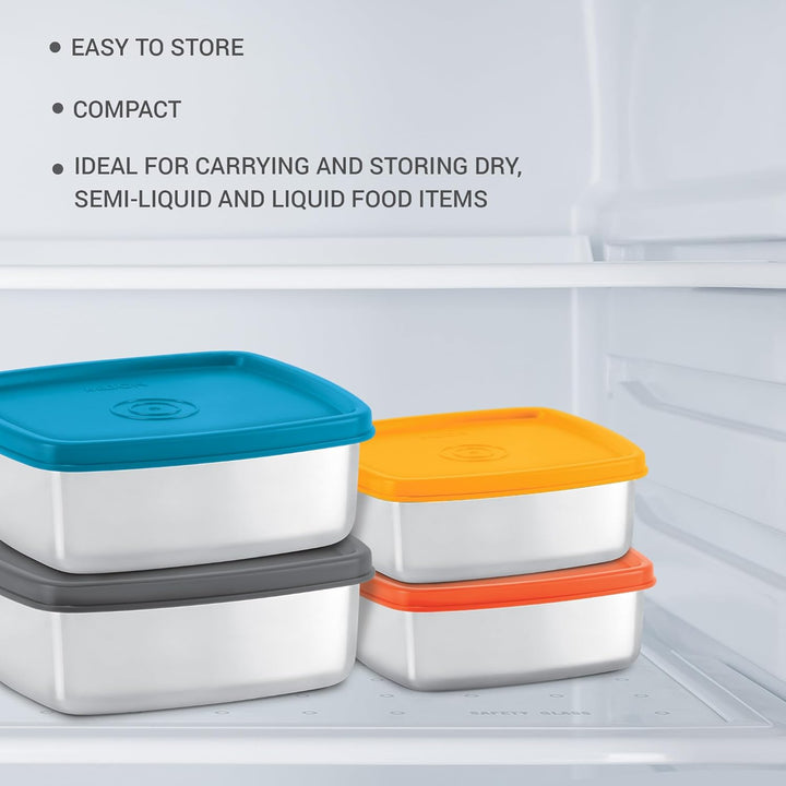Steel Pro Rectangular Lunchbox Features