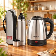 Go Electro Kettle 2 L + Flip Lid Bottle 1 L Combo (Milton)