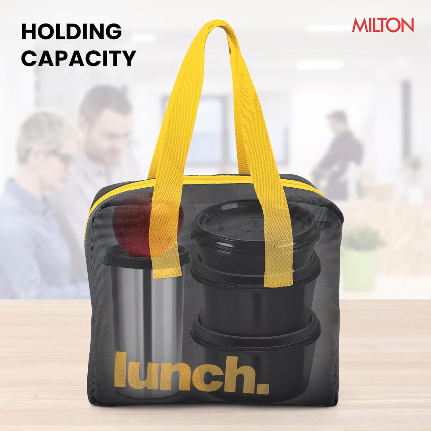 Milange Fabric Lunch Bag (Only Bag, No Containers Included)