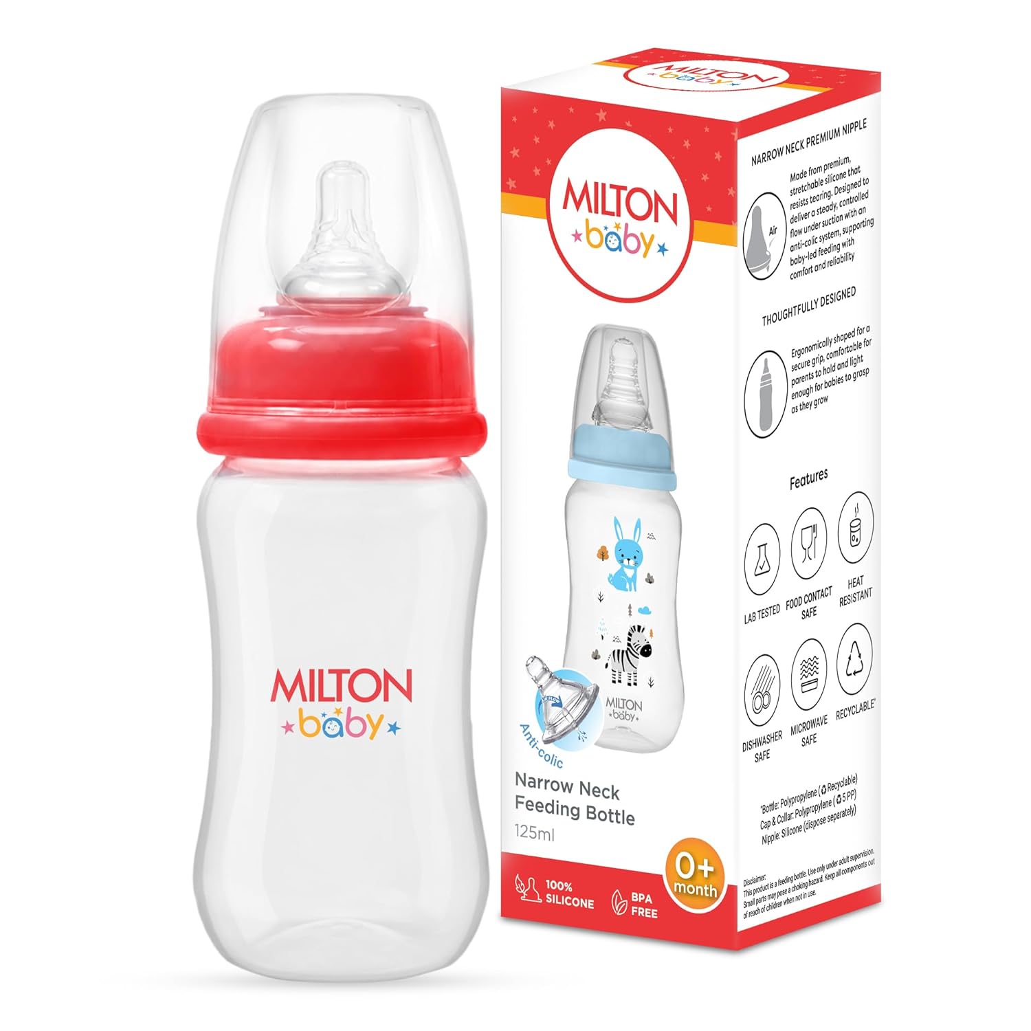 Narrow Neck Feeding Bottle for Baby (Milton)