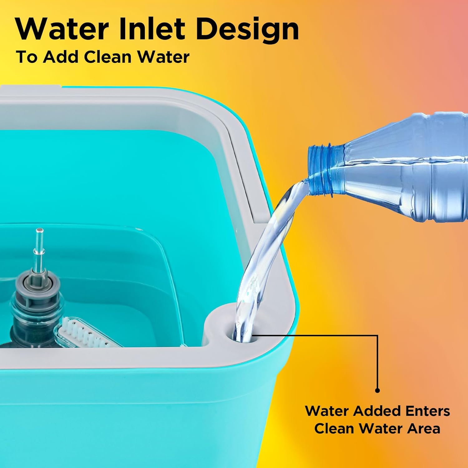 Fresh Flow Flat Squeeze Mop Bucket System (Spotzero By Milton)