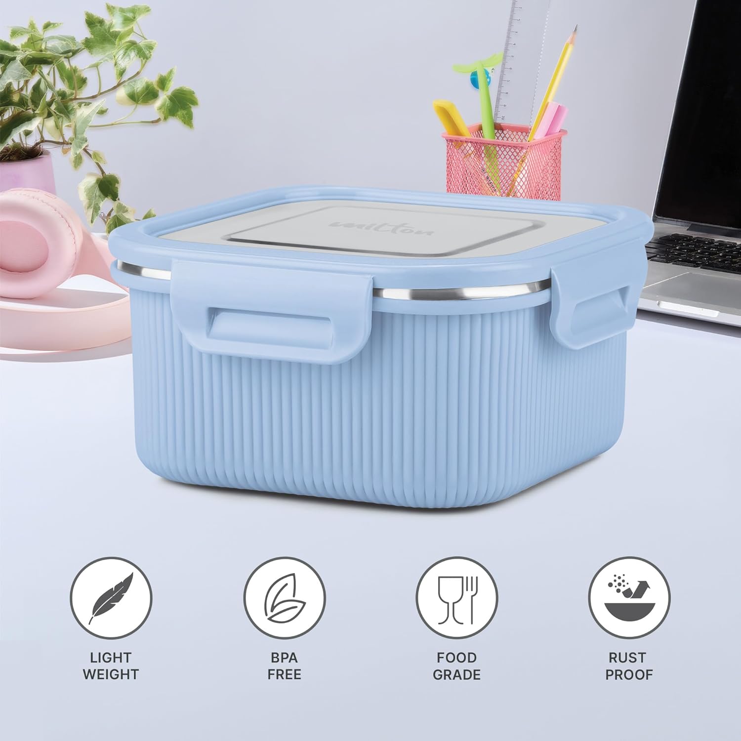 Personalized Cool Touch - Square Container (Milton)