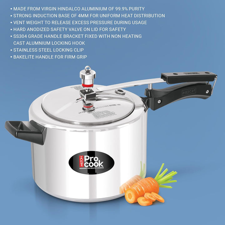 Aluminum Pressure Cooker Inner Lid Induction Features