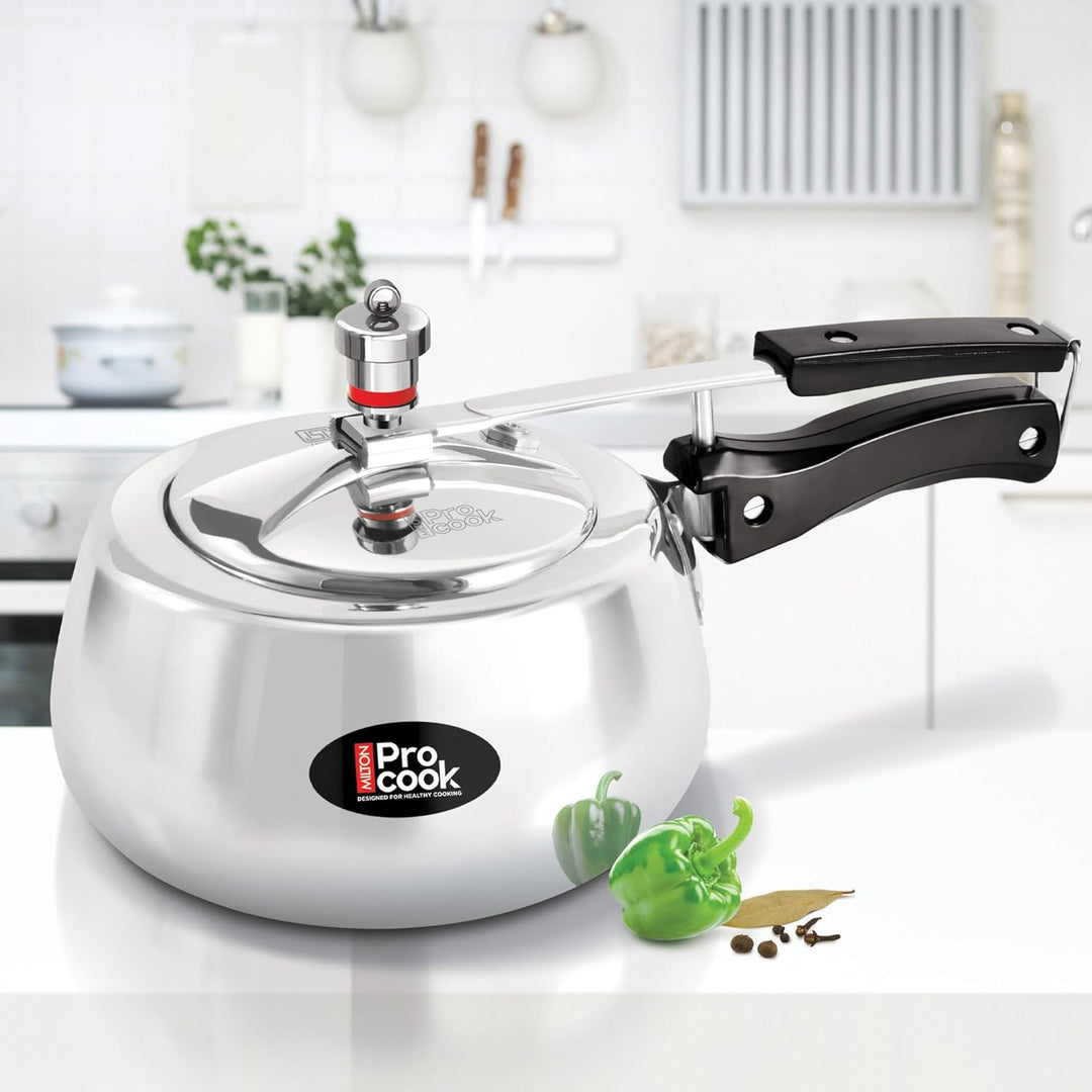 Wide Base Pressure Cooker Inner Lid Aluminium Non Induction