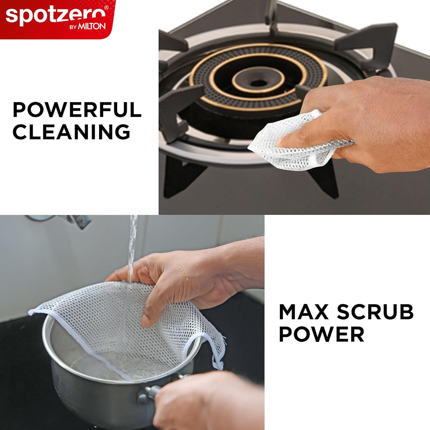 Non-Scratch Steel Wire Dish Cloth Set (Spotzero By Milton)