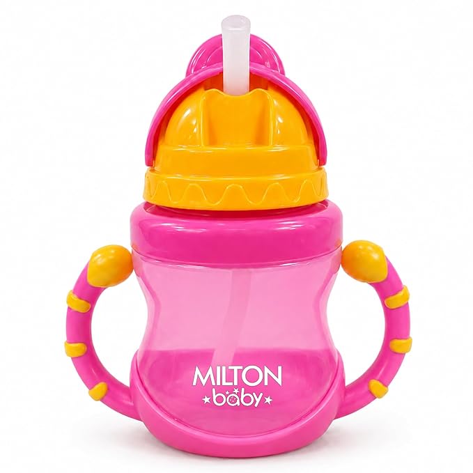 Straw Sipper with Twin Handle Bottle for Baby