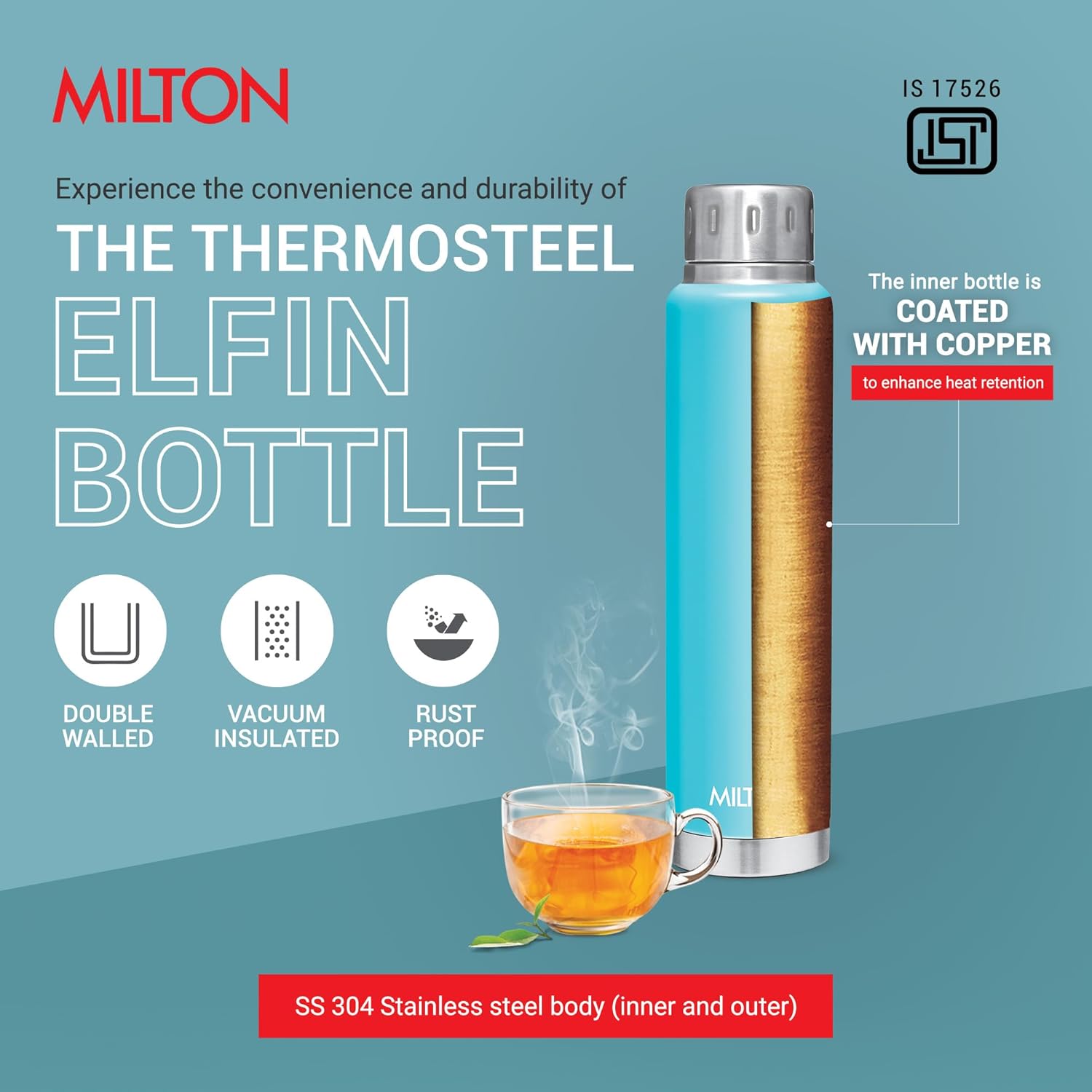 3D Personalized Elfin Thermosteel Bottle (Milton)