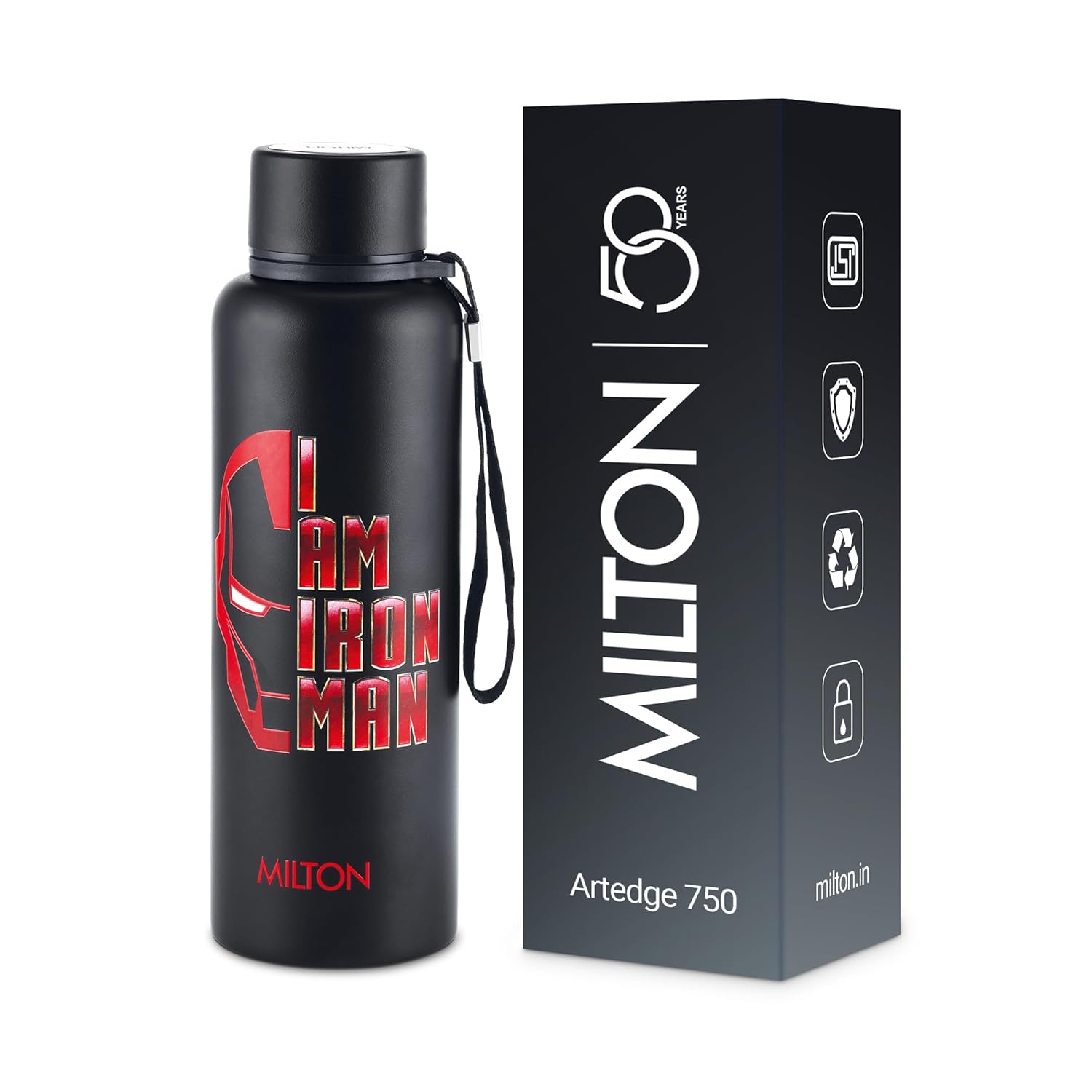 Marvel Iron Man Artedge Water Bottle (Milton)