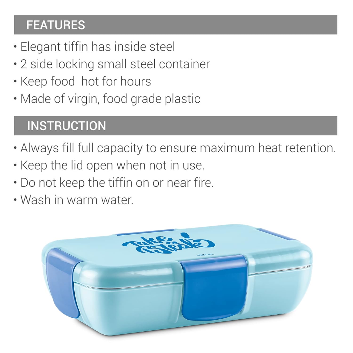 Buy Snap Lock Lunchbox Online in India Milton