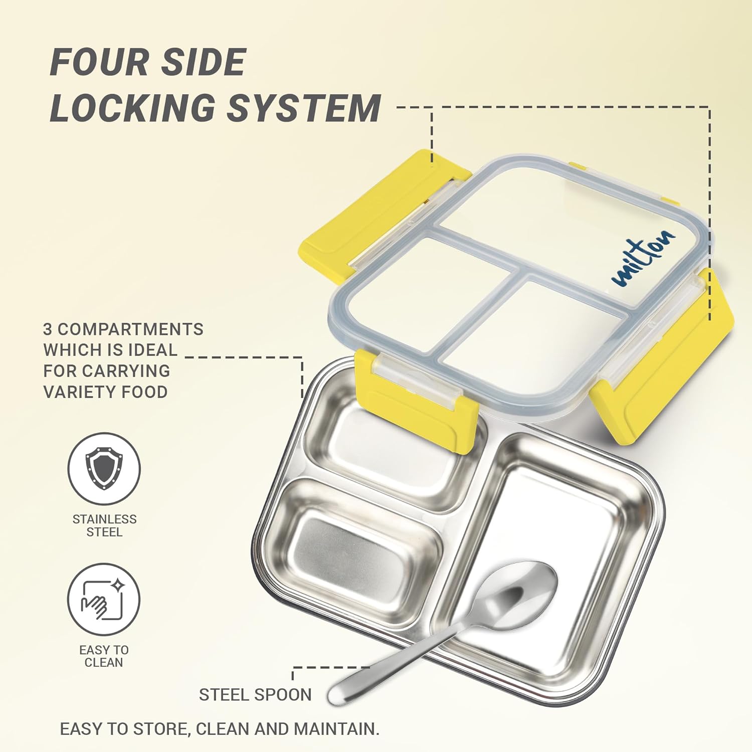 Fun Feast Bento 3 Compartment Lunchbox (Milton)