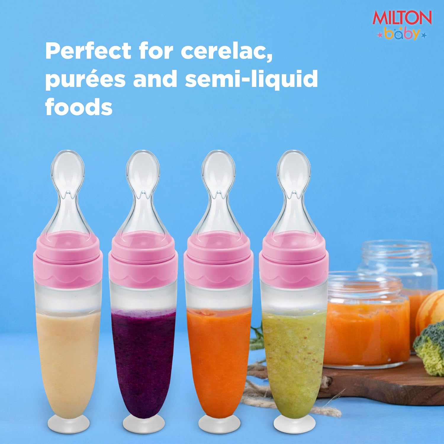 Silicon Spoon Food Feeder For Baby (Milton)