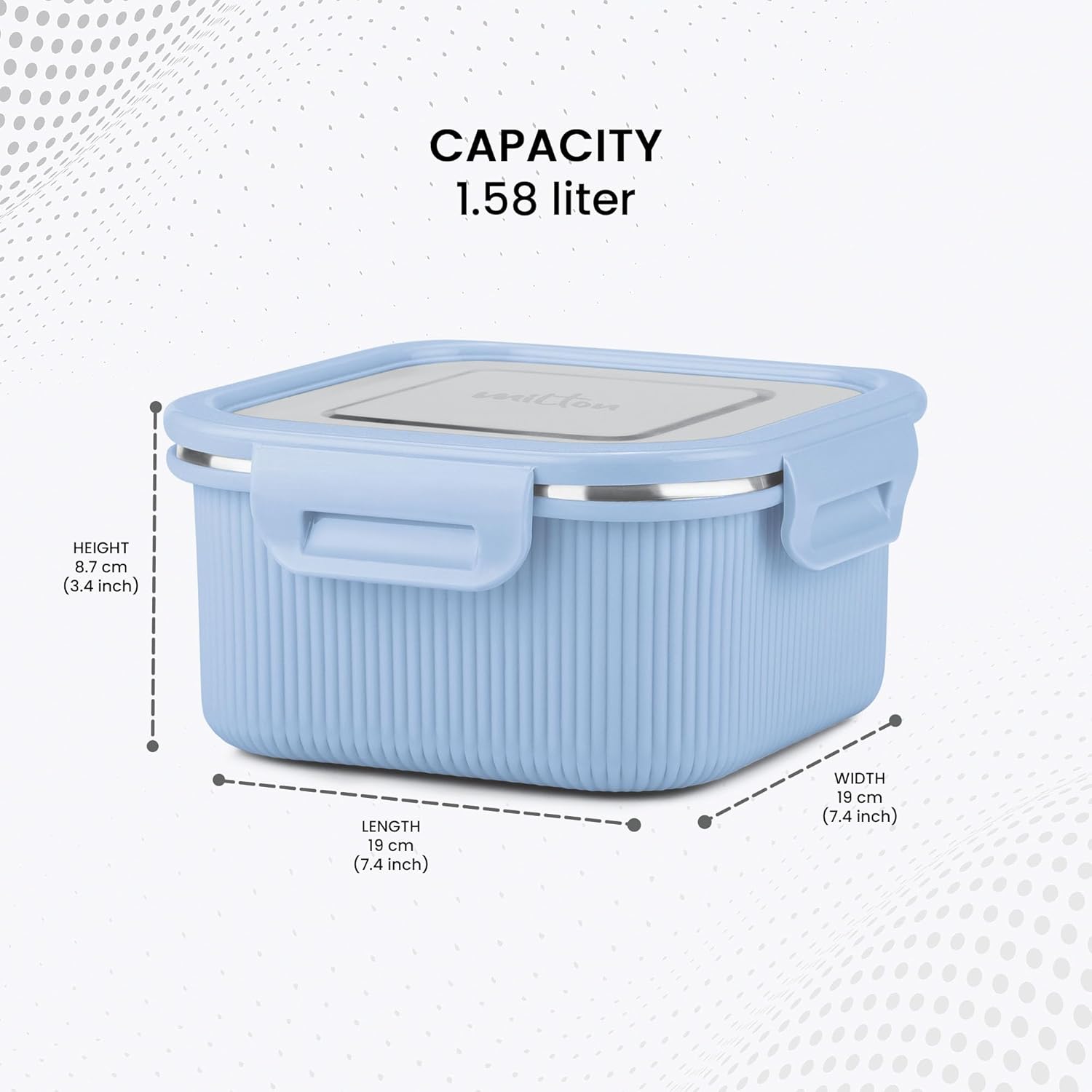 Personalized Cool Touch - Square Container (Milton)