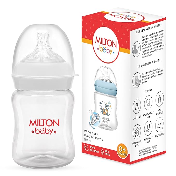 Wide Neck Feeding Bottle for Baby (Milton)