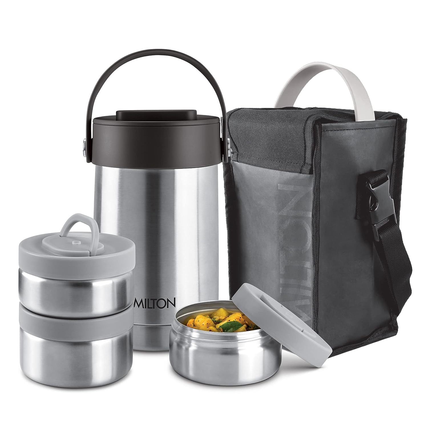 Shop Milton Glamour Thermosteel Stainless Steel Tiffin Box