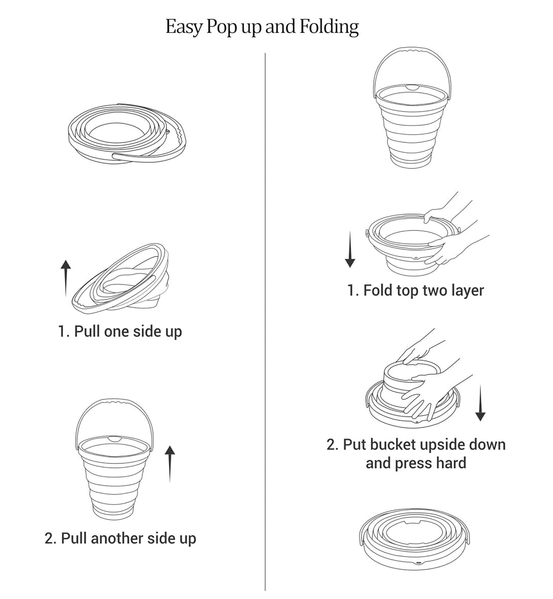 Collapsible Bucket by Milton Usage