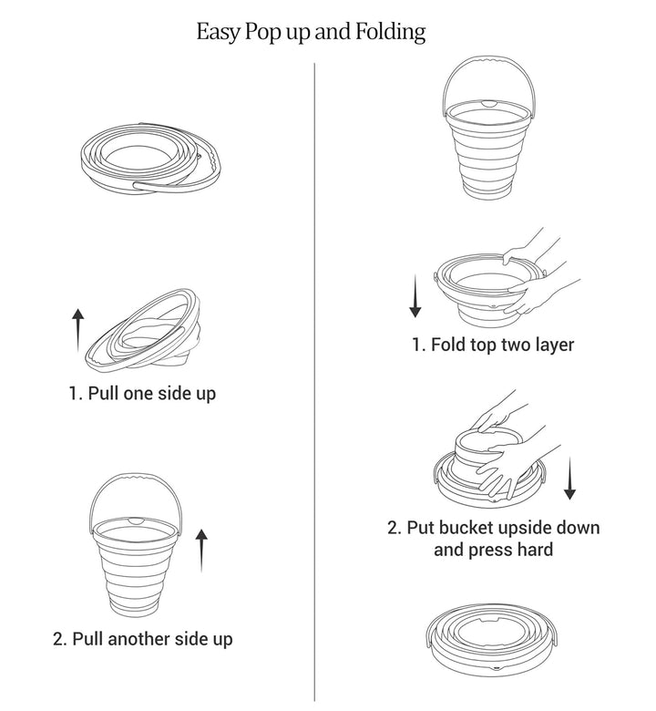 Collapsible Bucket by Milton Usage