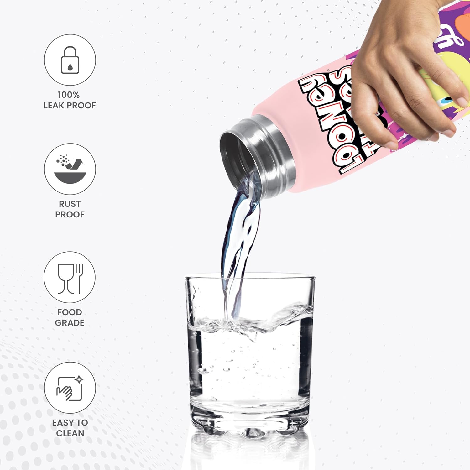 Handy 3D Design Looney Tunes Stainless Steel Bottle (Milton) - CL Sale