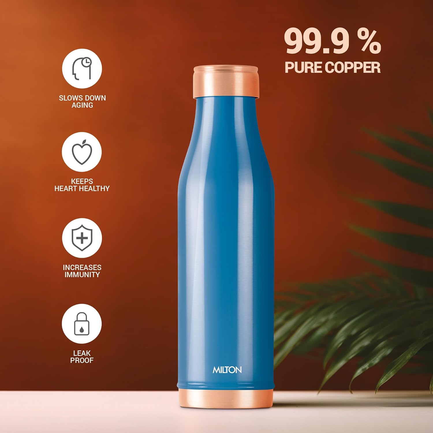 Personalized Copper Charge Color Bottle (Milton)