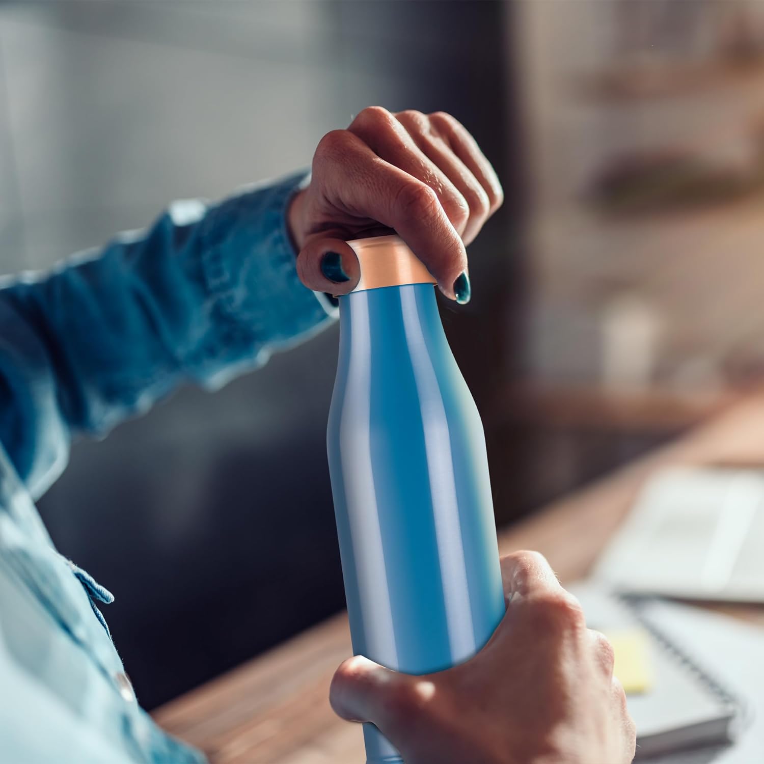 Personalized Copper Charge Color Bottle (Milton)