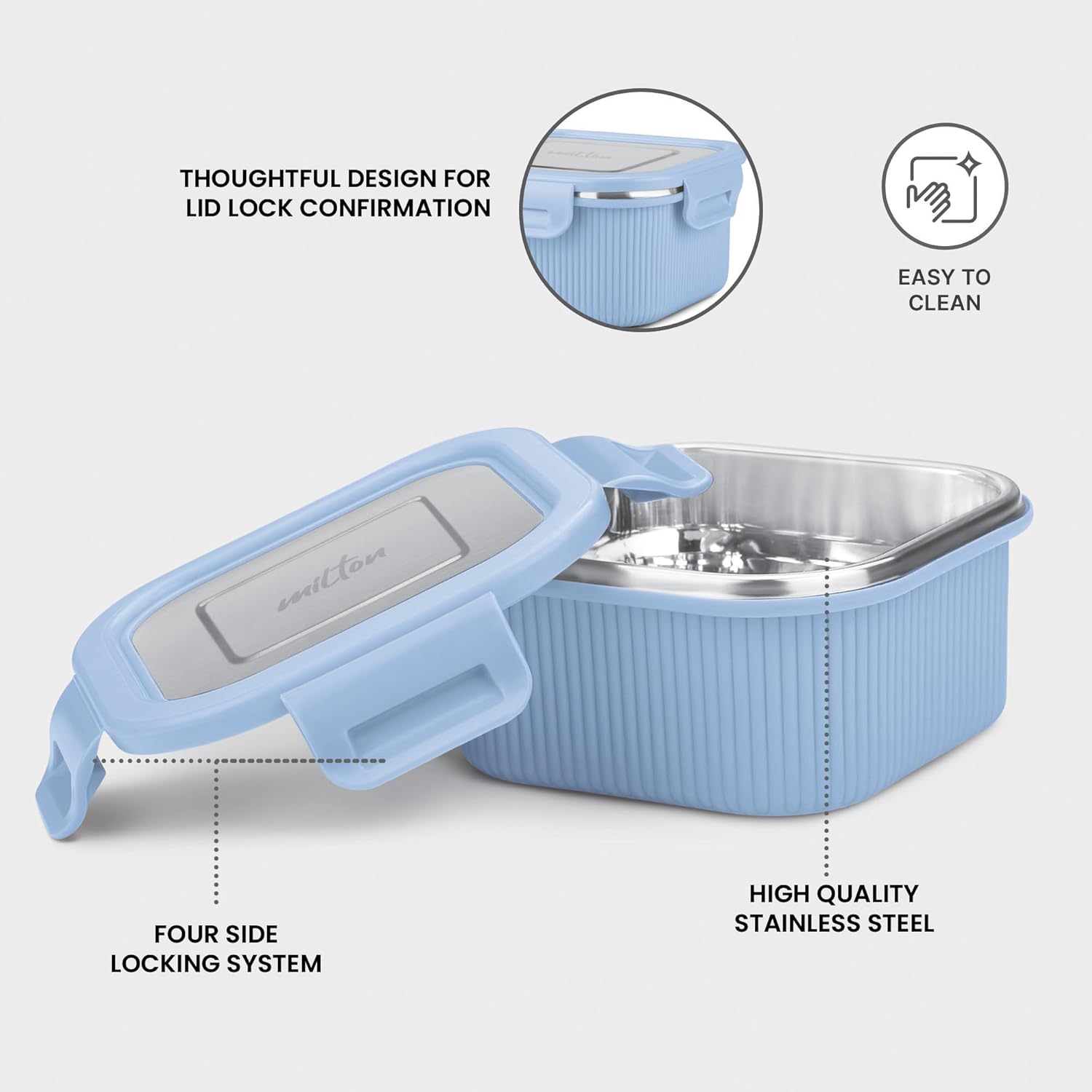 Personalized Cool Touch - Square Container (Milton)