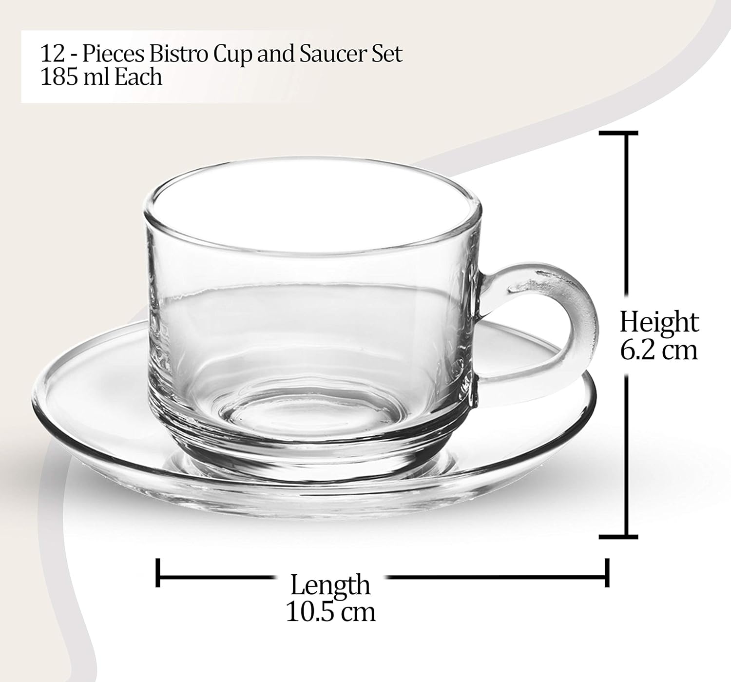 Bistro Cup N Saucer (Treo by Milton)