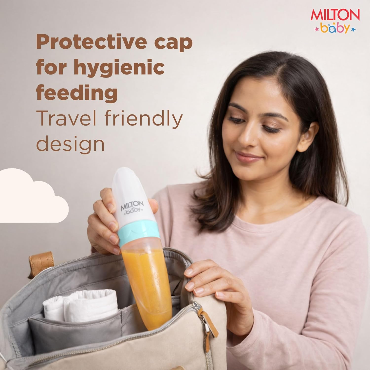 Silicon Spoon Food Feeder For Baby (Milton)