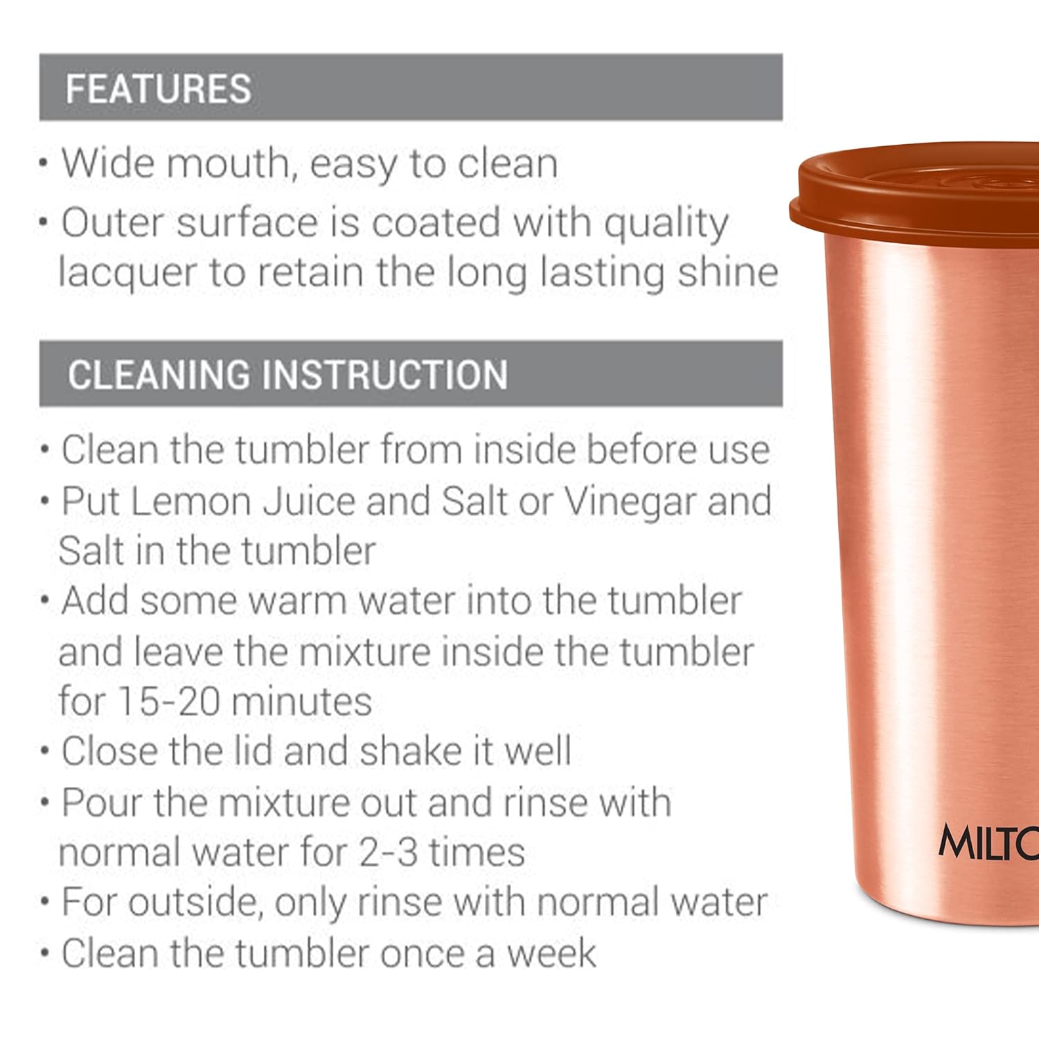 Copper Tumbler (Milton)
