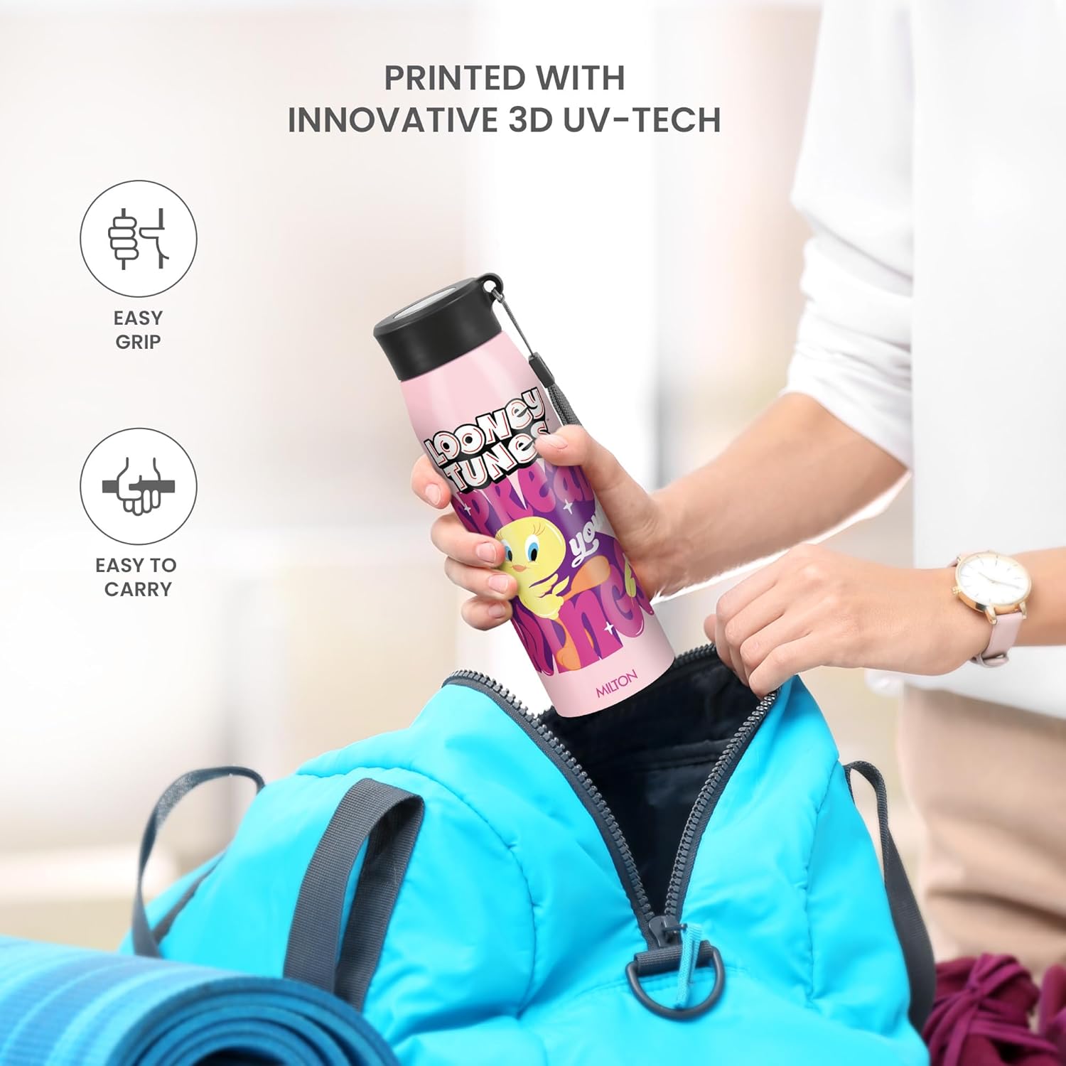 Handy 3D Design Looney Tunes Stainless Steel Bottle (Milton) - CL Sale