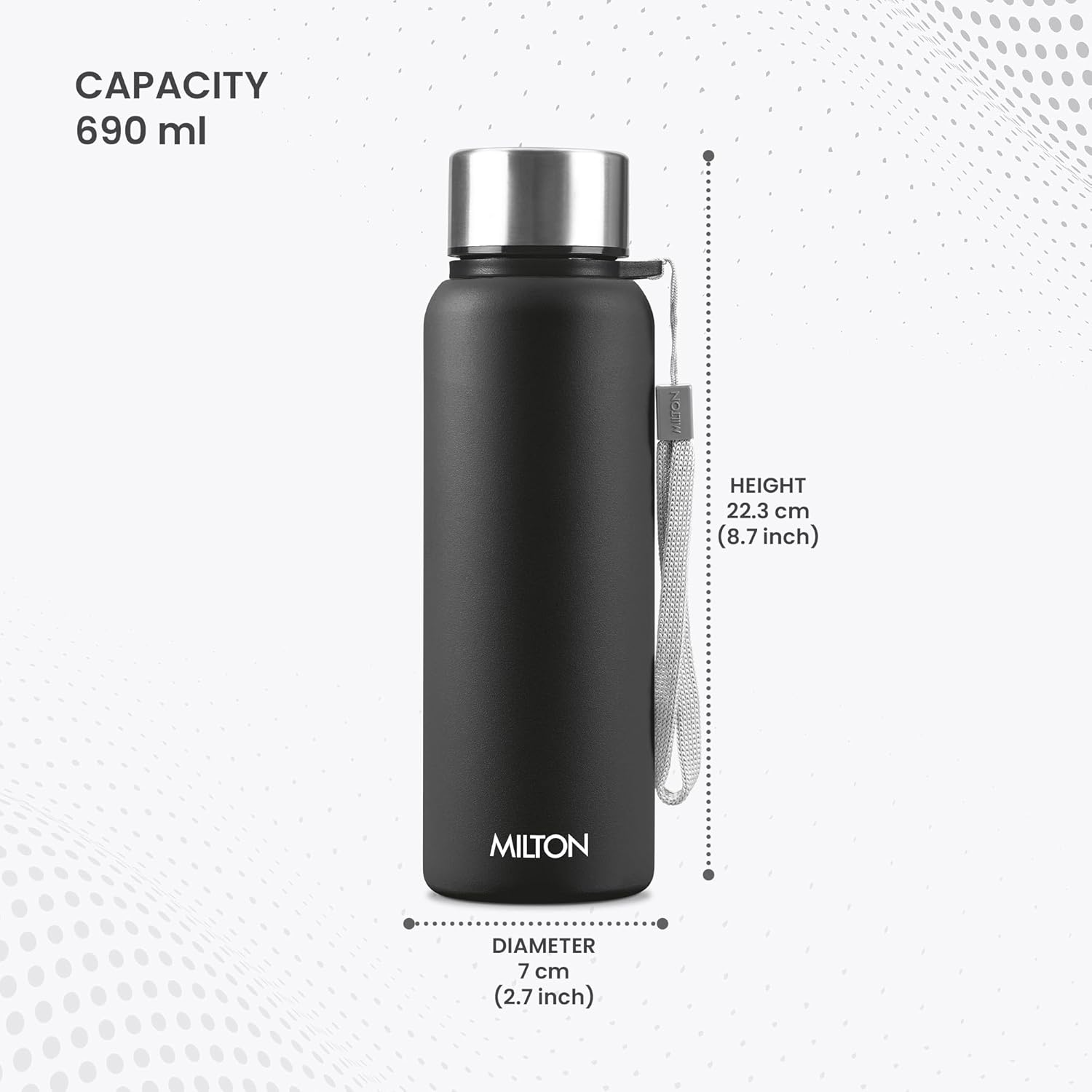 Buy Personalized Brim Stainless Steel Bottle Online Milton