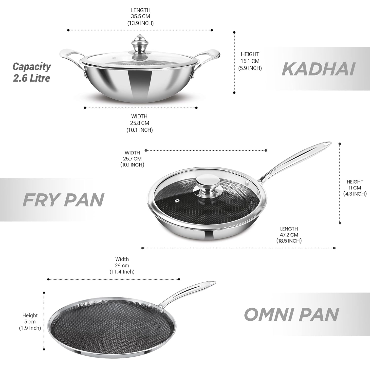 Hexatech 4 Pcs Set (Procook by Milton)